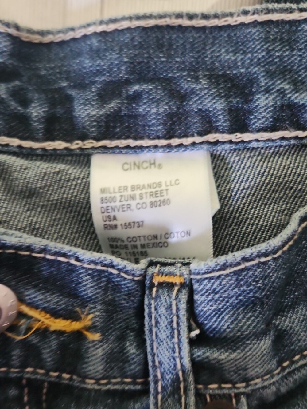 NWT Cinch Mid-Blue Men's Straight-Leg Jeans 29 X 36 - Picture 3 of 8